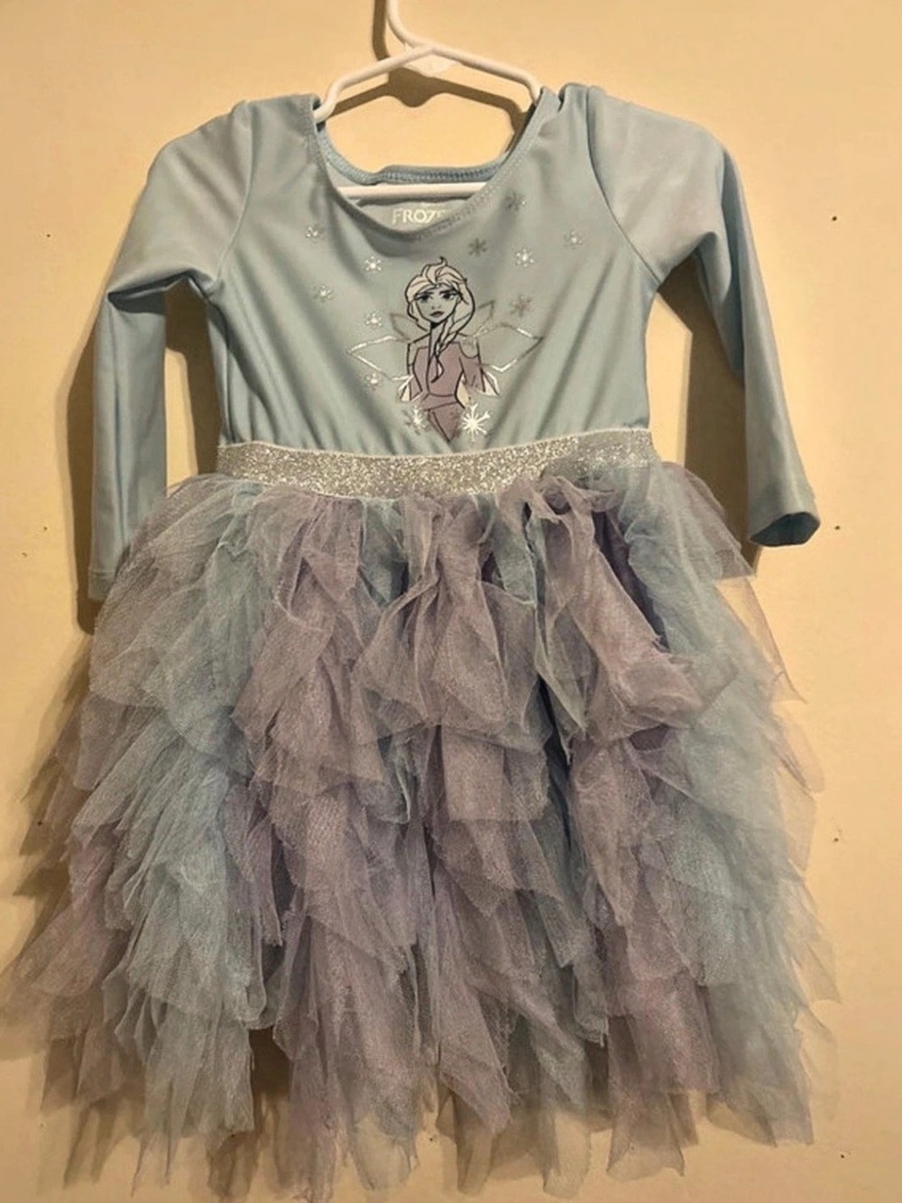 Disney Girls Long Sleeve Tulle Party Dress